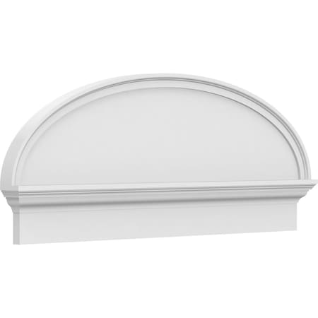 Elliptical Smooth Architectural Grade PVC Combination Pediment, 44W X 17-7/8H X 2-3/4P